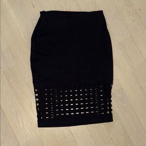 Elegant Black Pencil Skirt